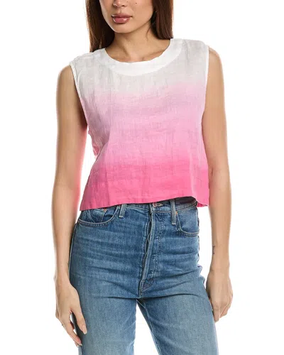 Bella Dahl Boxy Button Back Top In Pink