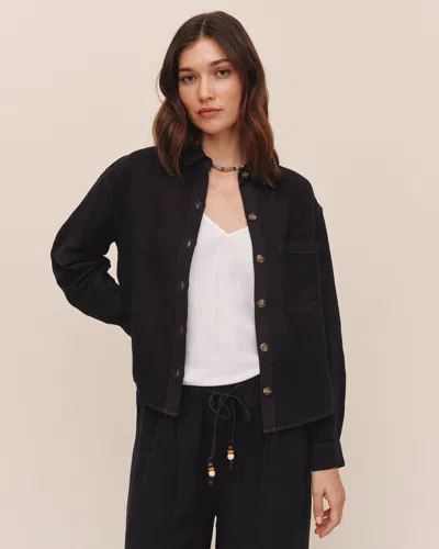 Bella Dahl Boxy Shirt In Black