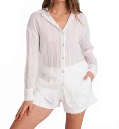 Bella Dahl Boyfriend Button Down Shirt In White