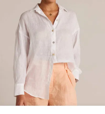 Bella Dahl Boyfriend Button Down Shirt In White