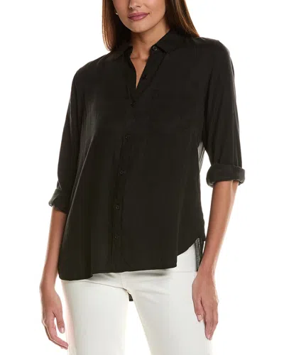 Bella Dahl Boyfriend Shirt In Black