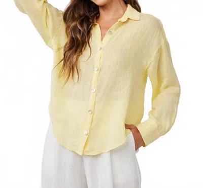 Bella Dahl Boyfriend Shirt In Dahlia Yellow