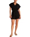 Bella Dahl Utility Romper In Vintage Black