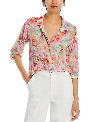 Bella Dahl Button Down Hipster Shirt In Ipanema Floral Print