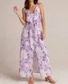Bella Dahl Button Front Cami Dress In Iris Floral Print In Multi