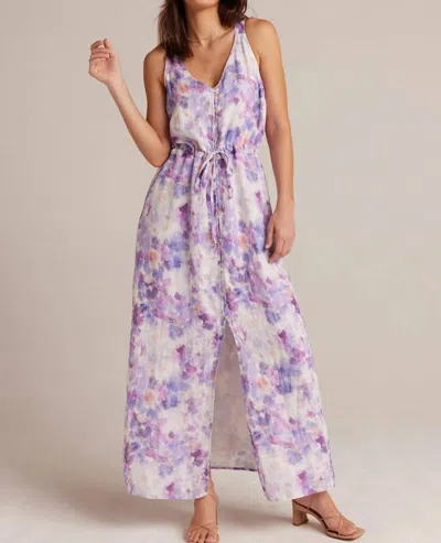 BELLA DAHL BUTTON FRONT CAMI DRESS IN IRIS FLORAL PRINT