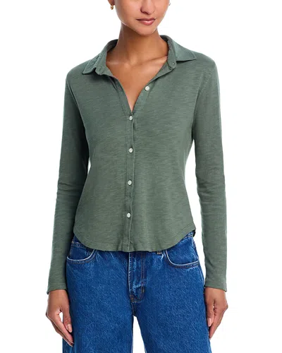 BELLA DAHL BUTTON FRONT KNIT TOP