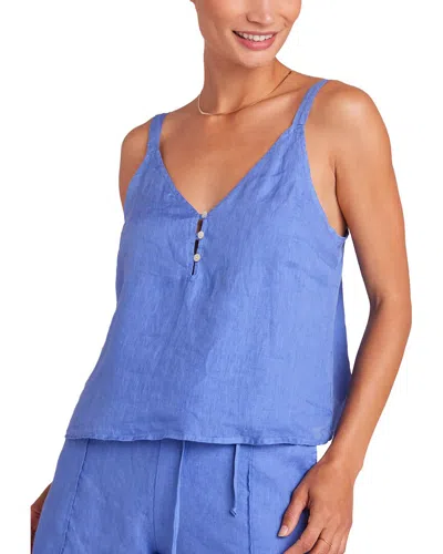 Bella Dahl Button Front Linen Cami In Blue