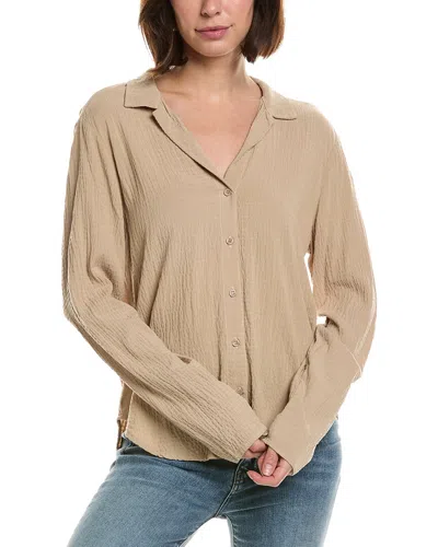Bella Dahl Button Front Shirt In Neutral