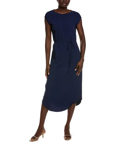 Bella Dahl Cap Sleeve Midi Dress In Blue