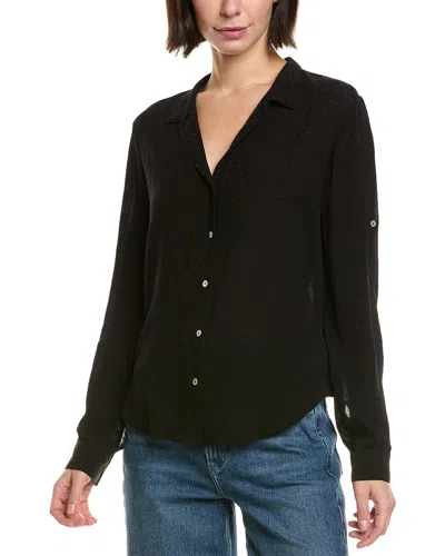 Bella Dahl Capri Button Down In Black