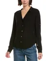 Bella Dahl Capri Button Down Shirt In Black