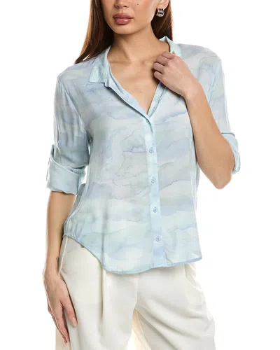 BELLA DAHL CAPRI BUTTON-DOWN SHIRT