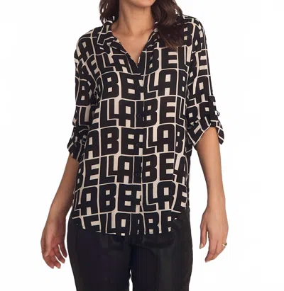 Bella Dahl Capri Button Down Shirt In Black Bella Print