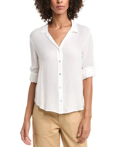 Bella Dahl Capri Button Down Shirt In Neutral
