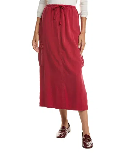Bella Dahl Cargo Midi Skirt In Red