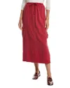 Bella Dahl Cargo Midi Skirt In Red