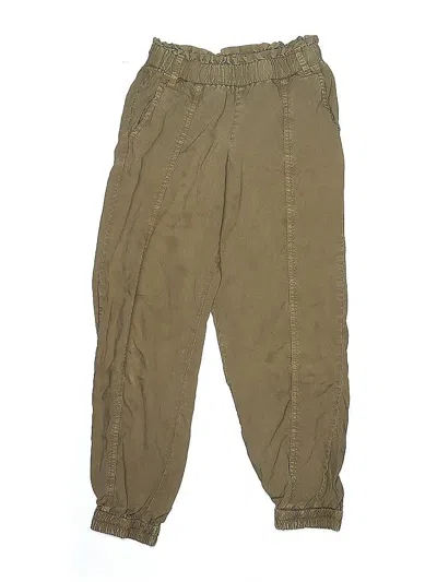Pre-owned Bella Dahl Kids' Cargo Pants In Green