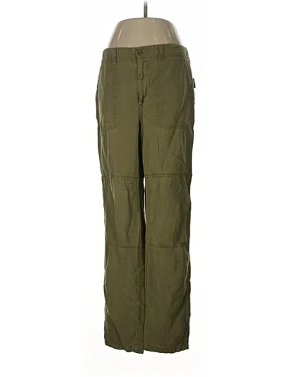 Pre-owned Bella Dahl Cargo Pants In Green