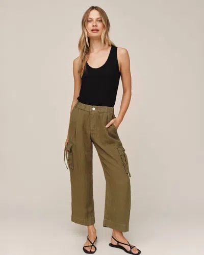 Bella Dahl Cargo Ties Pant In Brown