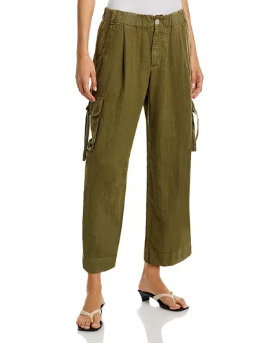 Bella Dahl Cargo Ties Pants In Green
