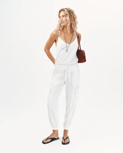 Bella Dahl Cargo Track Pants In White