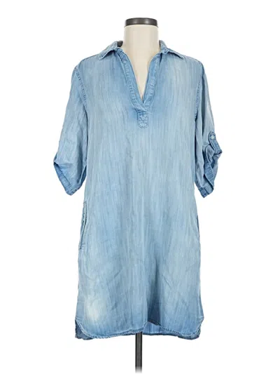 Pre-owned Bella Dahl Casual Dress In Blue