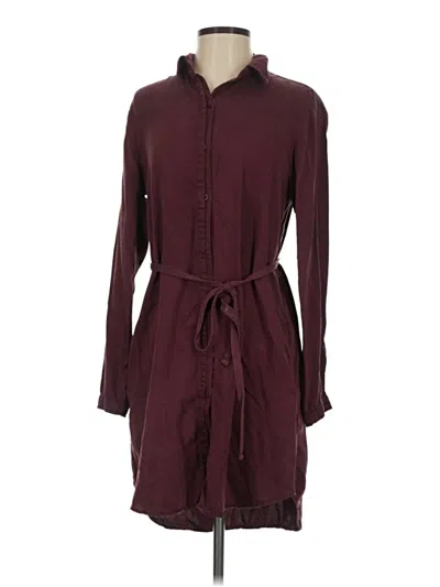 Pre-owned Bella Dahl Casual Dress In Burgundy