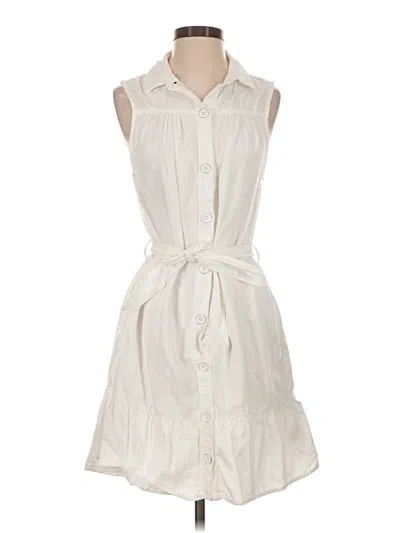 Pre-owned Bella Dahl Casual Dress In White
