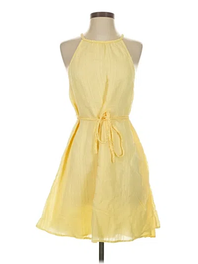 Pre-owned Bella Dahl Casual Dress In Yellow