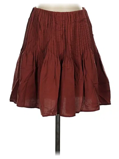 Pre-owned Bella Dahl Casual Skirt In Burgundy