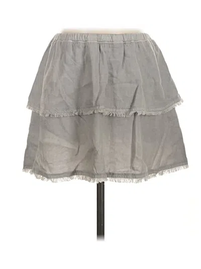Pre-owned Bella Dahl Casual Skirt In Gray