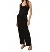 Bella Dahl Catalina Clean Front Wide Leg Pants In Black In Black