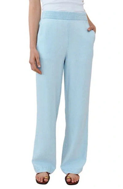 Bella Dahl Catalina Stitch Detail Pull-on Pants In Blue