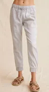 Bella Dahl Chelsea Pocket Jogger In Foggy Sky In White