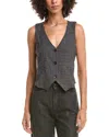 Bella Dahl Cinch Back Vest In Gray