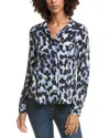 Bella Dahl Classic Button Down Blouse In Blue