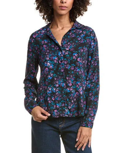 Bella Dahl Classic Button Down Blouse In Multi