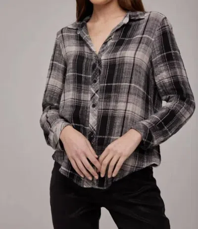 Bella Dahl Classic Button Down In High Desert Plaid In Multi