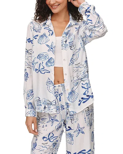 Bella Dahl Classic Button Down Shirt In Multi