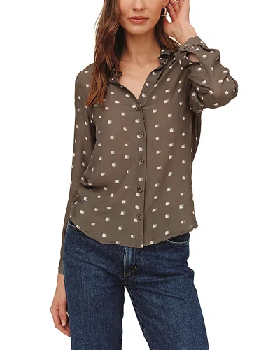 Bella Dahl Classic Button Down Shirt In Brown