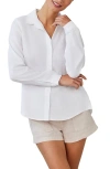 Bella Dahl Classic Button-up Shirt In White
