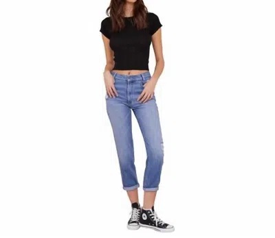 Bella Dahl Classic Rolled Jean In Salt Creek Wash In Blue