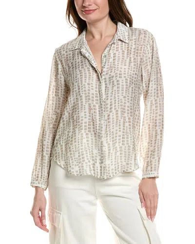Bella Dahl Clean Front Hipster Shirt In Neutral