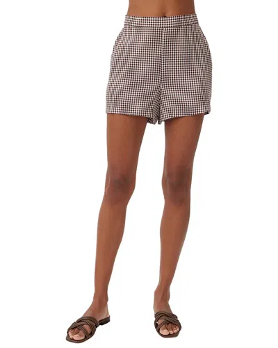 Bella Dahl Clean Front Linen-blend Short In Multi