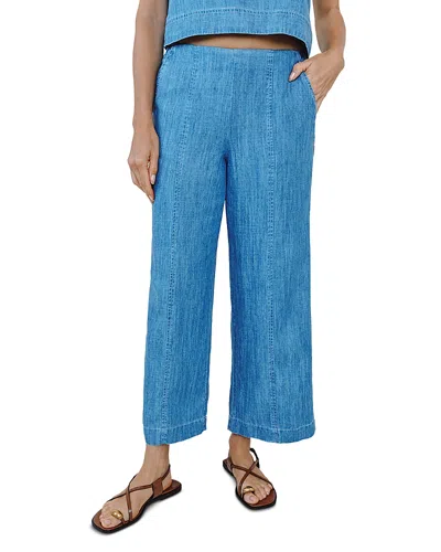 Bella Dahl Clean Waist Denim Pants In Blue