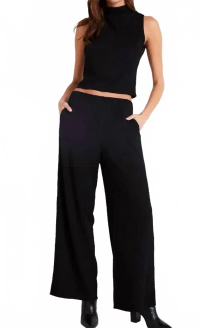 Bella Dahl Clean Wide Leg Pant In Black
