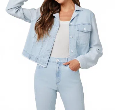 Bella Dahl Coco Frayed Mix Denim Jacket In Tlsuw