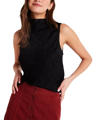 Bella Dahl Cowl Neck Bias Top In Black