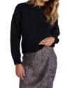 Bella Dahl Cozy Drop Shoulder Sweater In Black In Black
